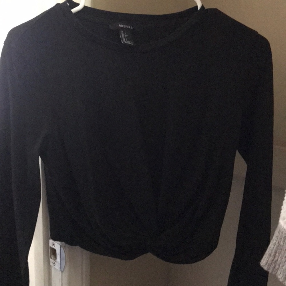 Long sleeve cropped shirt from forever 21